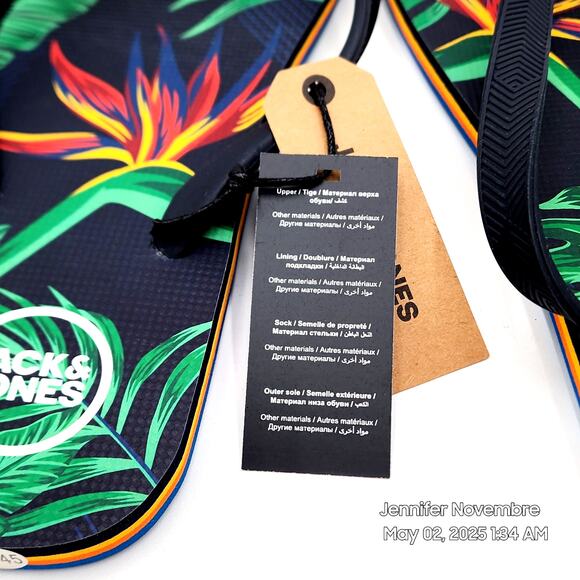 JACK & JONES FLIPFLIP 'Navy Blazer' MENS SIZE 11/12 - Picture 5 of 6